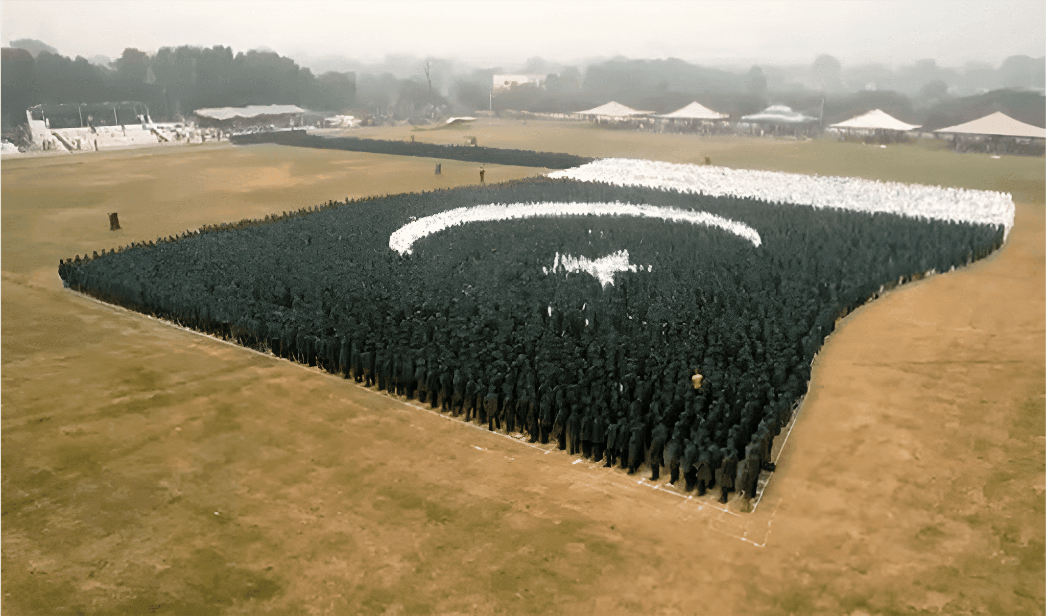 Largest Human Waving National Flag - Guinness World Record